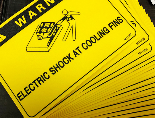 耐磨磨砂警示貼紙