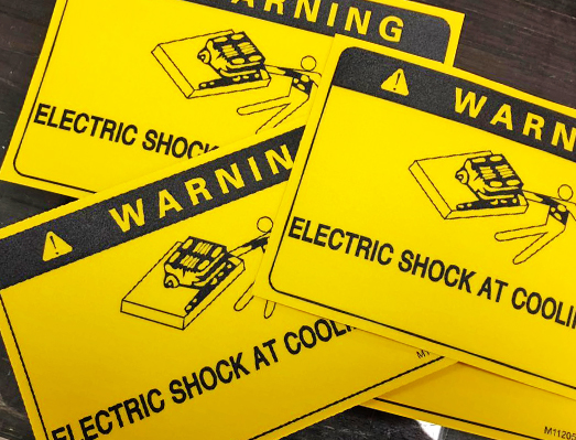 耐磨磨砂警示貼紙