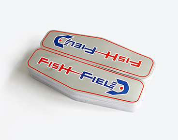 拉絲銀仿金屬標簽