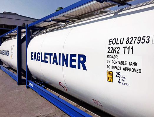 中集罐箱箱體刻字不干膠標簽